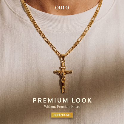 14K Gold Crucifix Chain