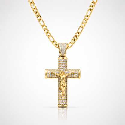 14K Gold Crucifix Chain