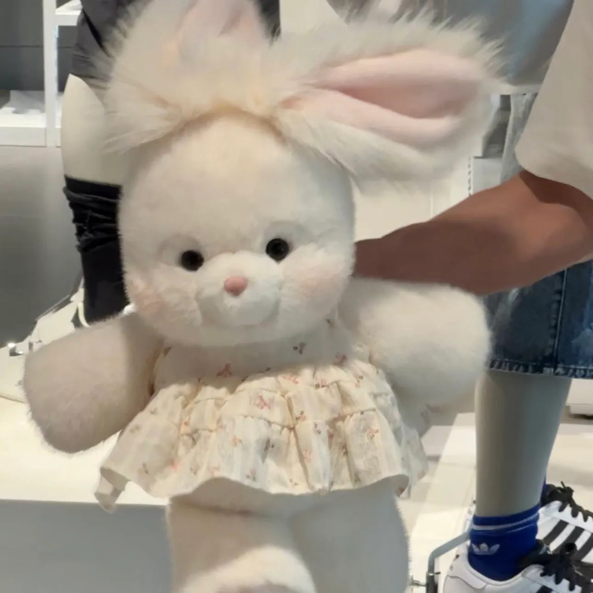 Running Angora Rabbit Stuffed Animal