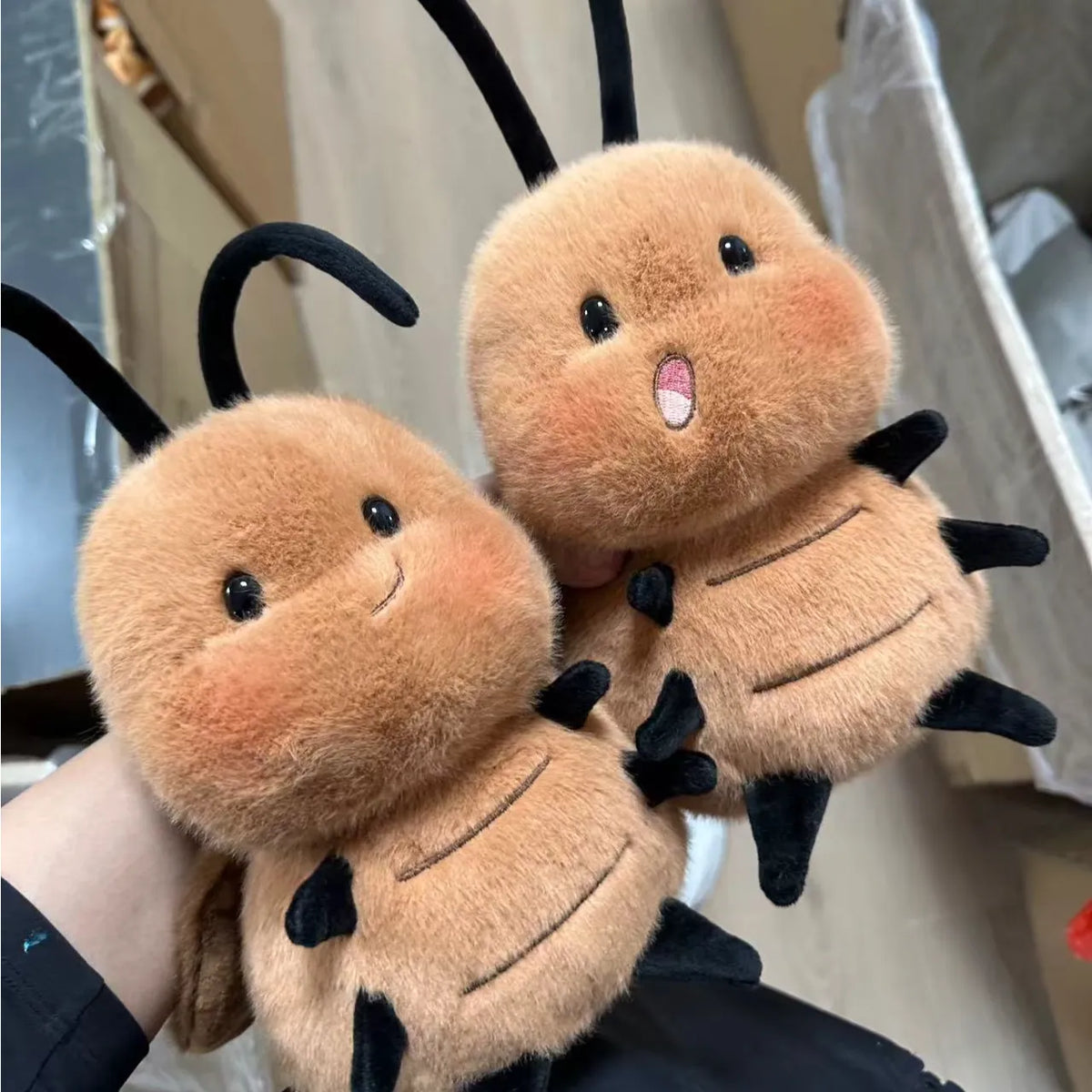 Cute Double-Ponytail Cockroach Stuffed Animal