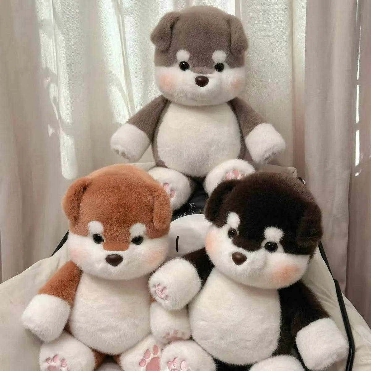 Running Alaskan Malamute Stuffed Animal