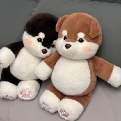 Running Alaskan Malamute Stuffed Animal