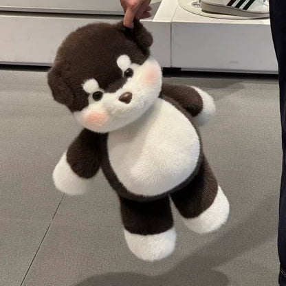 Running Alaskan Malamute Stuffed Animal