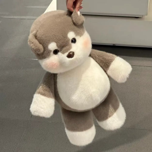 Running Alaskan Malamute Stuffed Animal