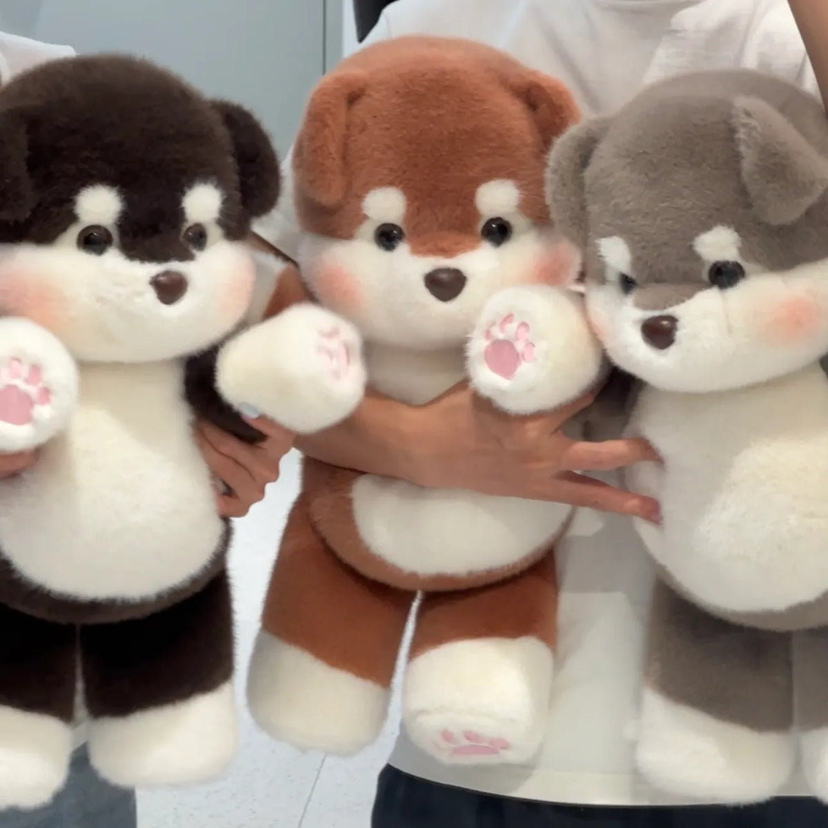 Running Alaskan Malamute Stuffed Animal