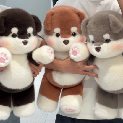 Running Alaskan Malamute Stuffed Animal