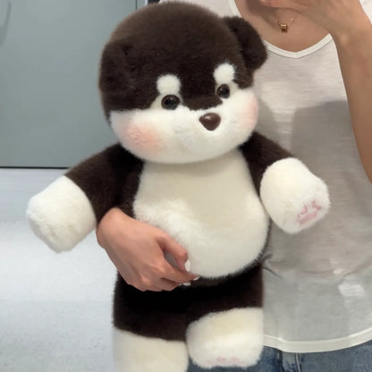 Running Alaskan Malamute Stuffed Animal
