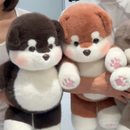 Running Alaskan Malamute Stuffed Animal