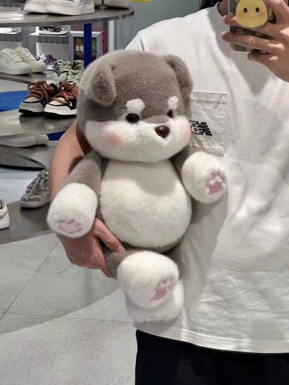 Running Alaskan Malamute Stuffed Animal