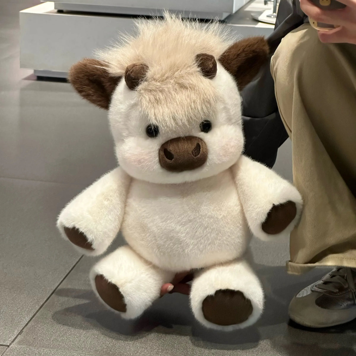Running Scottish Highland Cow Stuffed Animal