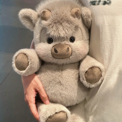 Running Scottish Highland Cow Stuffed Animal
