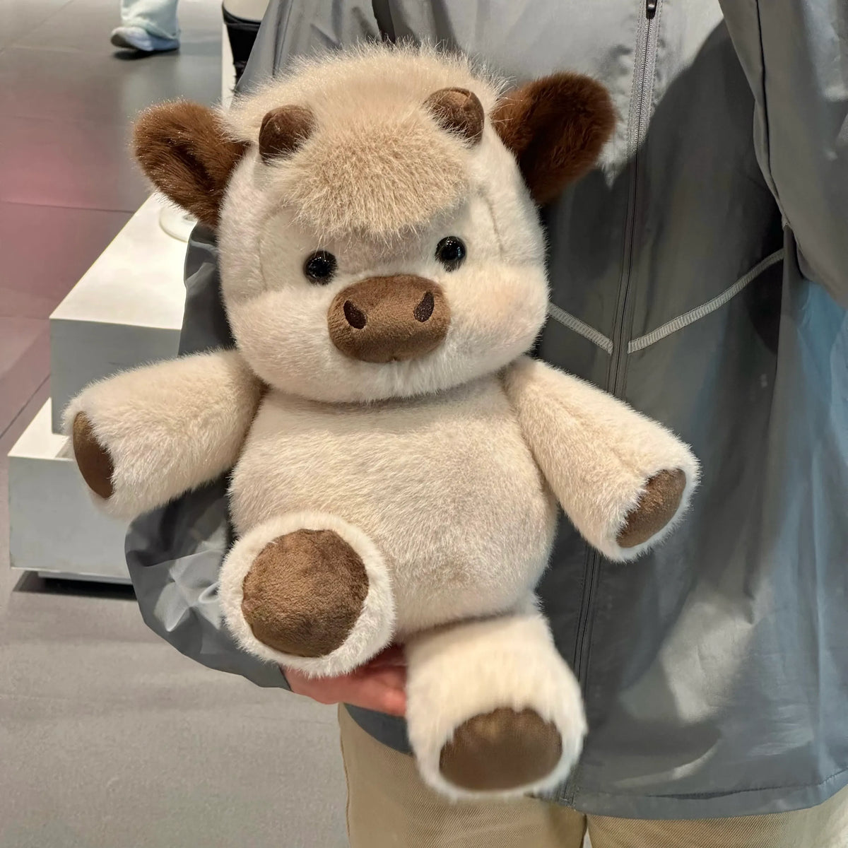 Running Scottish Highland Cow Stuffed Animal