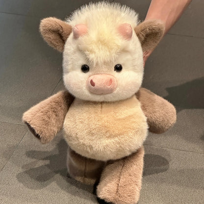 Running Scottish Highland Cow Stuffed Animal