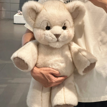 Running White Lion Stuffed Animal