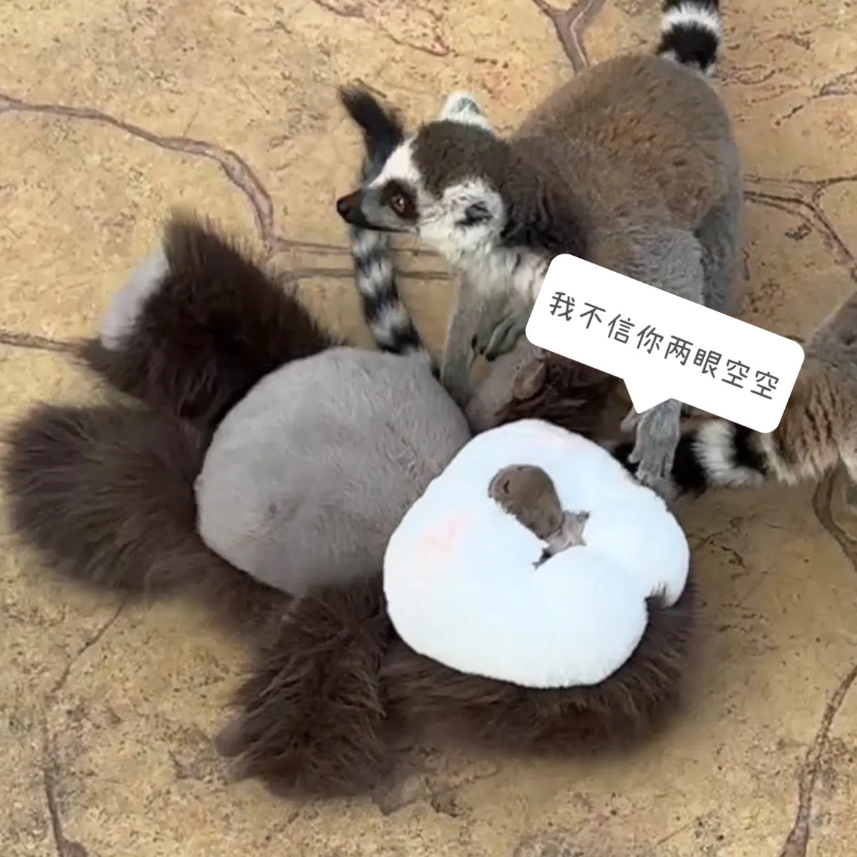 Running Saki Monkey Stuffed Animal