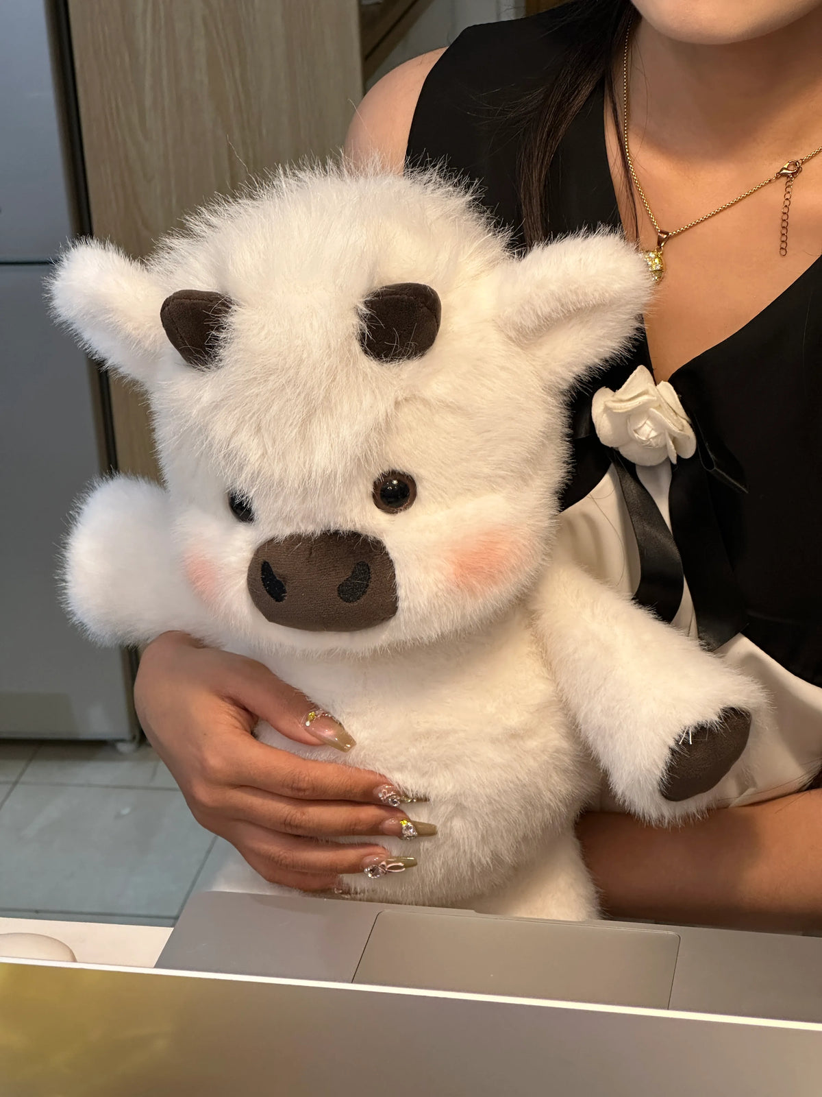 Running Scottish Highland Cow Stuffed Animal