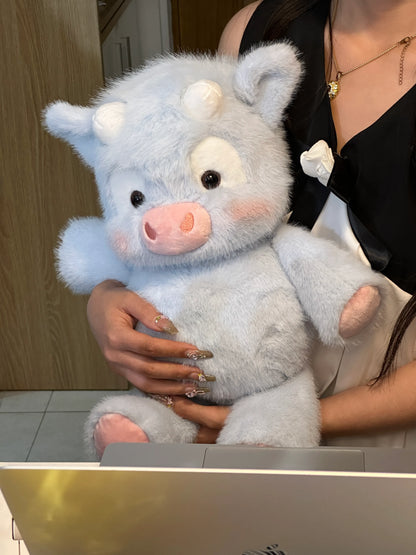 Running Scottish Highland Cow Stuffed Animal