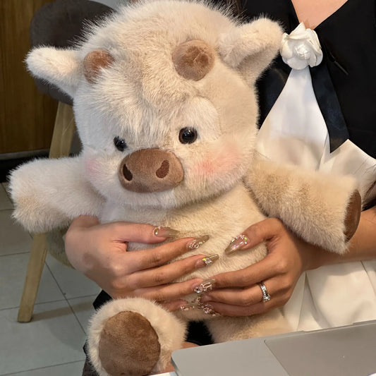 Running Scottish Highland Cow Stuffed Animal