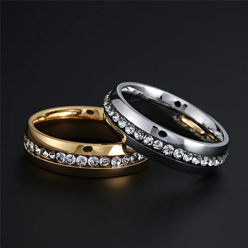 Zircon Accent Band Ring
